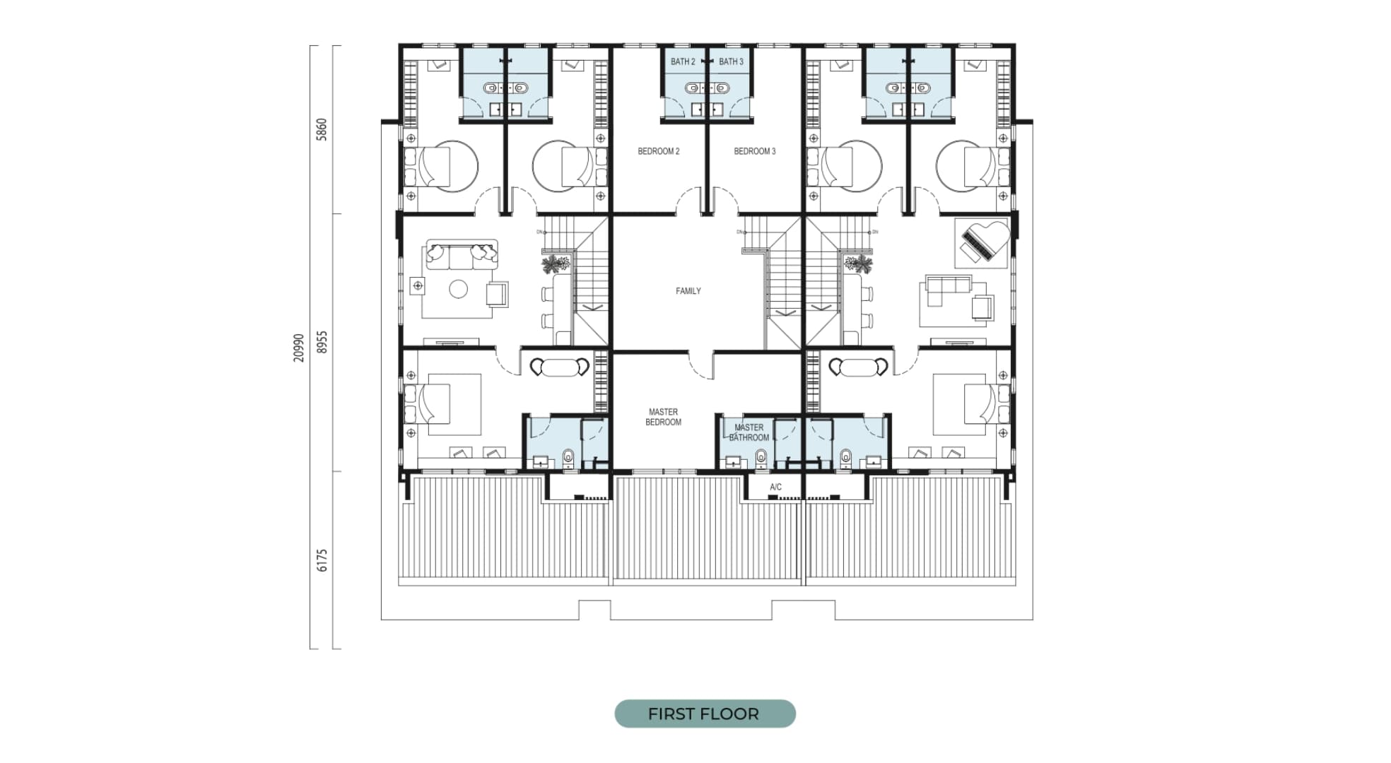 terrace homes type a first floor