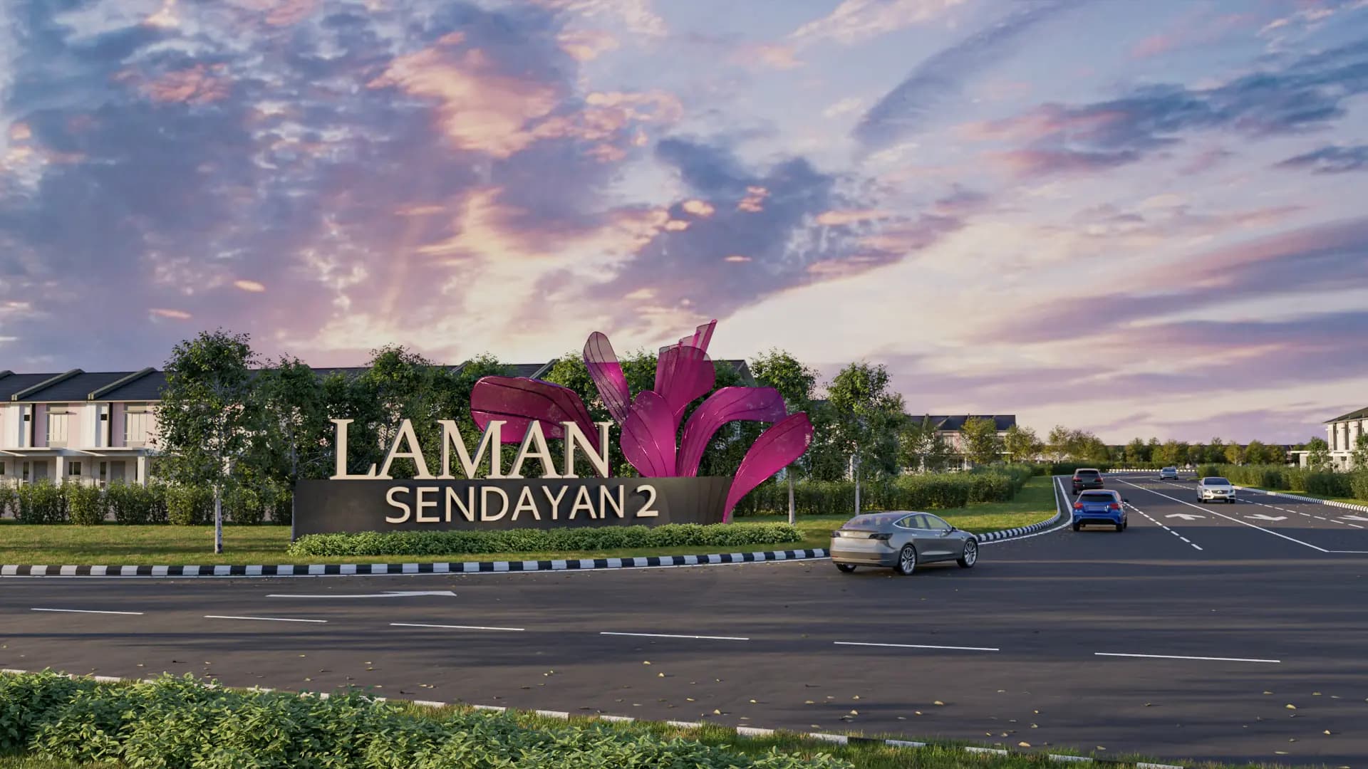laman sendayan main signage
